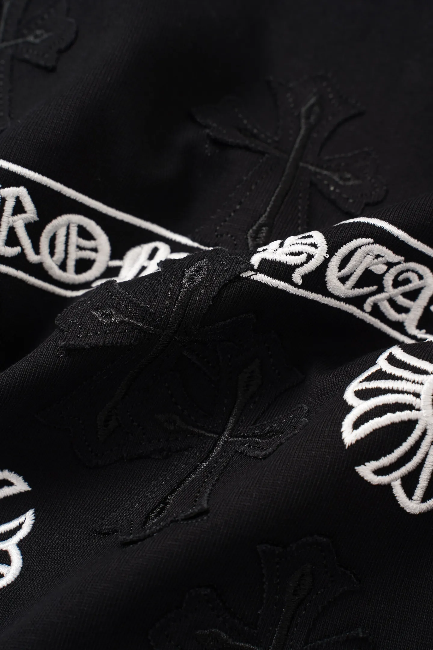 【 】 Chrome Hearts/ 32 ， ， ， ！！ ， ！ # ， ； 。 oversize ， ！ ， ！ “ ” 💏 :Black White Size:S-XL